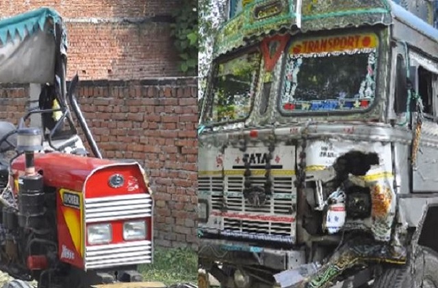2022 7image 12 44 216335094ayodhya - श्रद्धालुओं से भरी ट्रॉली को ट्रक ने मारी टक्कर ​टक्कर, 6 श्रद्धालु घायल, एक की मौत
