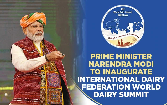 0.43216700 1662880528 636x400 prime minister narendra modi to inaugurate international dairy federation world dairy summit 2022 on sept 12 - प्रधानमंत्री नरेंद्र मोदी आज करेंगे इंटरनेशनल डेरी फेडरेशन वर्ल्ड डेरी समिति का उद्घाटन।