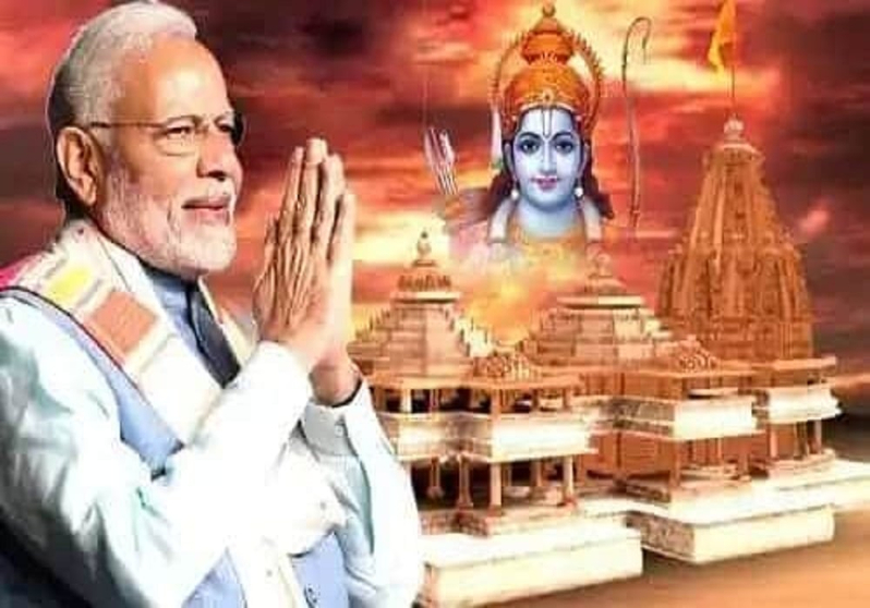 modi intemple - वशिष्ठ की भूमिका में प्रभु राम का राजतिलक करेंगे पीएम मोदी