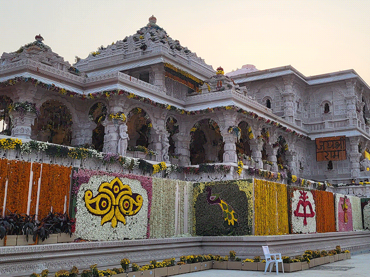 sraaa 1710057677 - रामनवमी पर श्रीरामलला का सूर्य अभिषेक, होगा मार्च 2025 तक हो जाएगा परकोटे का काम। अयोध्या।