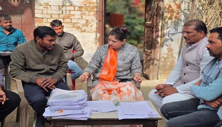 WhatsApp Image 2026 01 30 at 6.20.57 PM - एसआईआर के तहत भाजपा ने अभियान चला कर, युवाओं से भरवाया मतदाता फार्म।